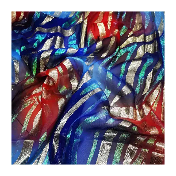 
 Оптовая продажа, радужная металлическая проволока Garbasar, жаккардовая шифоновая тюль, тюль, тюрбан, шаль, ткань  