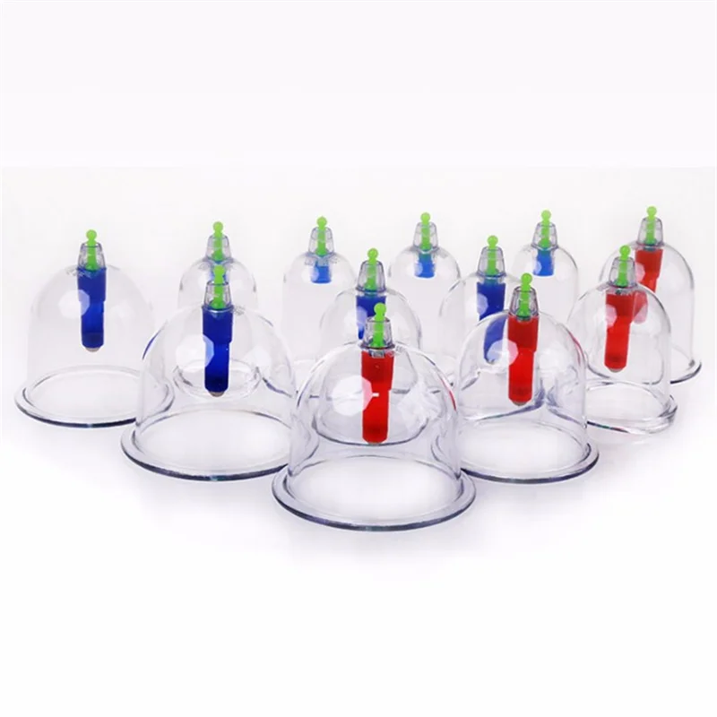 Chinese Traditional medicine 12 pcs self-manufacture cupping set vacuum cupping set