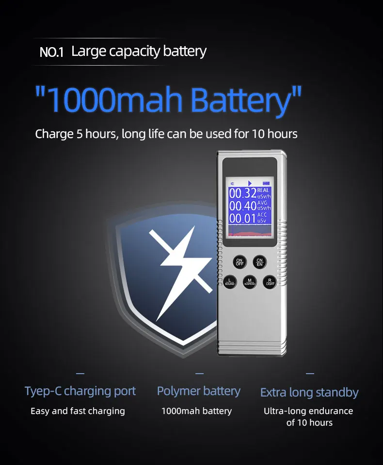 Portable Personal Electromagnetic Dosimeter x Ray Geiger Counter Emf Meter Nuclear Radiation Detector