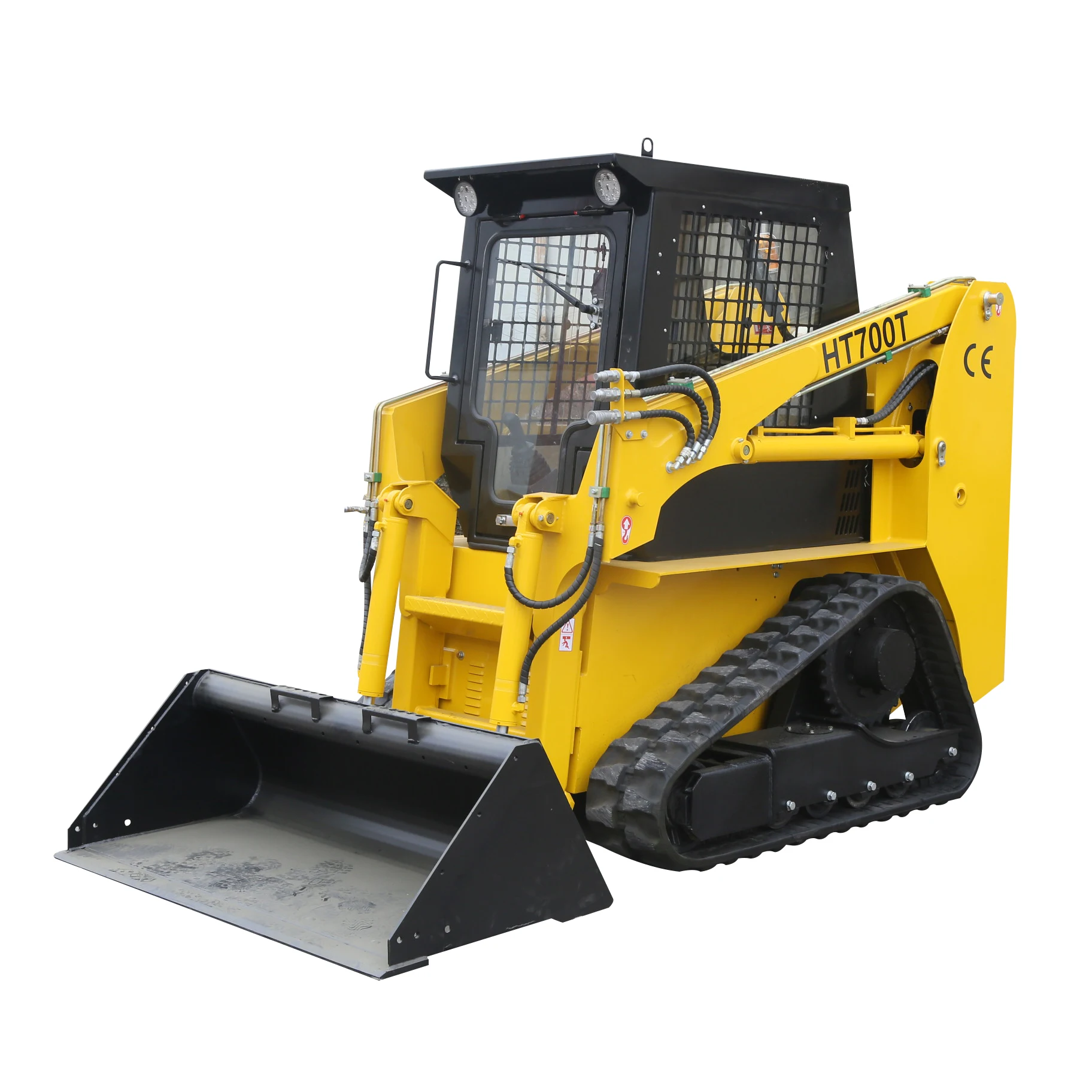 All New Track Loader Diesel Engine Skid Steer Crawler Loader Comes With 4 In 1 Bucket
