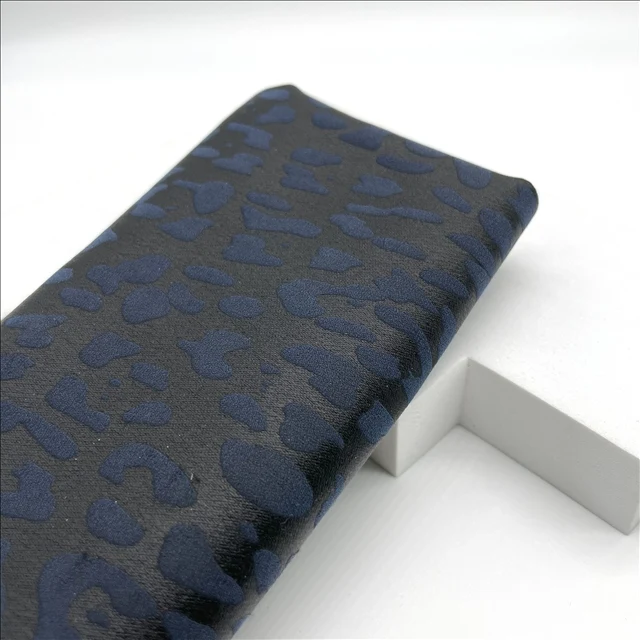 Hot Leopard Print Pattern Spandex Tulle  Fabric Cheetah Design Printed  Stretch Fabric for Dress