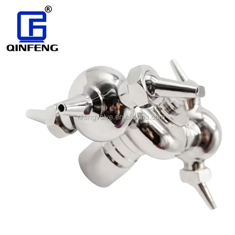 Qinfeng Sanitary 360 Degree Rotary Spray Ball Tank Cleaning Nozzle Stainless Steel Bolted Pin Cleaning Ball