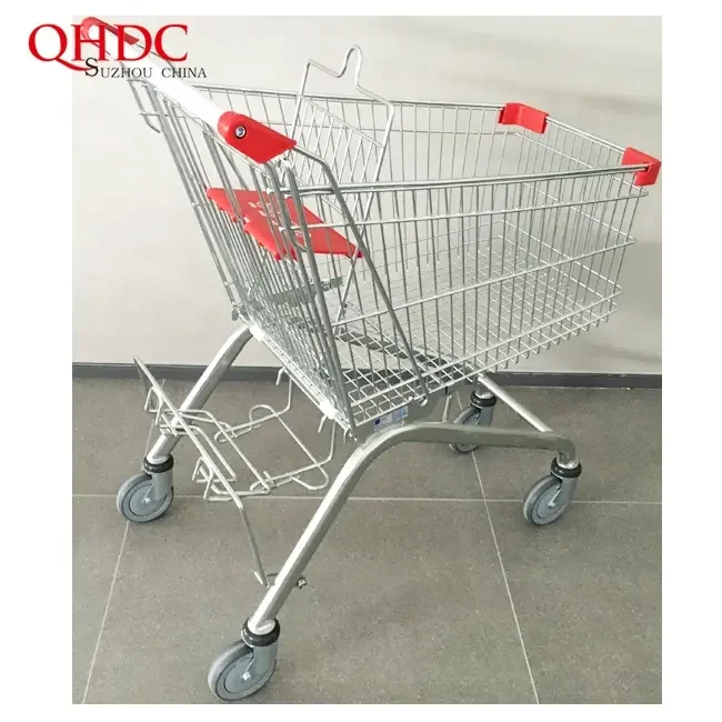 Hot Selling Super Market Grocery  Supermarket Shopping Cart Trolley With Wheels
