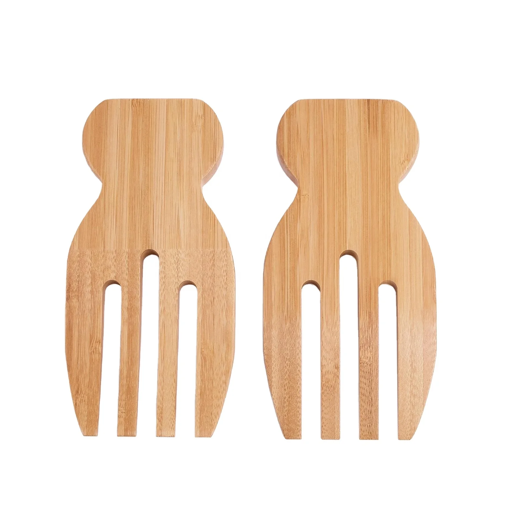 
Bamboo Salad Hands, Bamboo Salad Server Set 