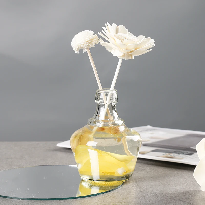 big  rose with curve edge, rattan reed diffuser sola wood flower