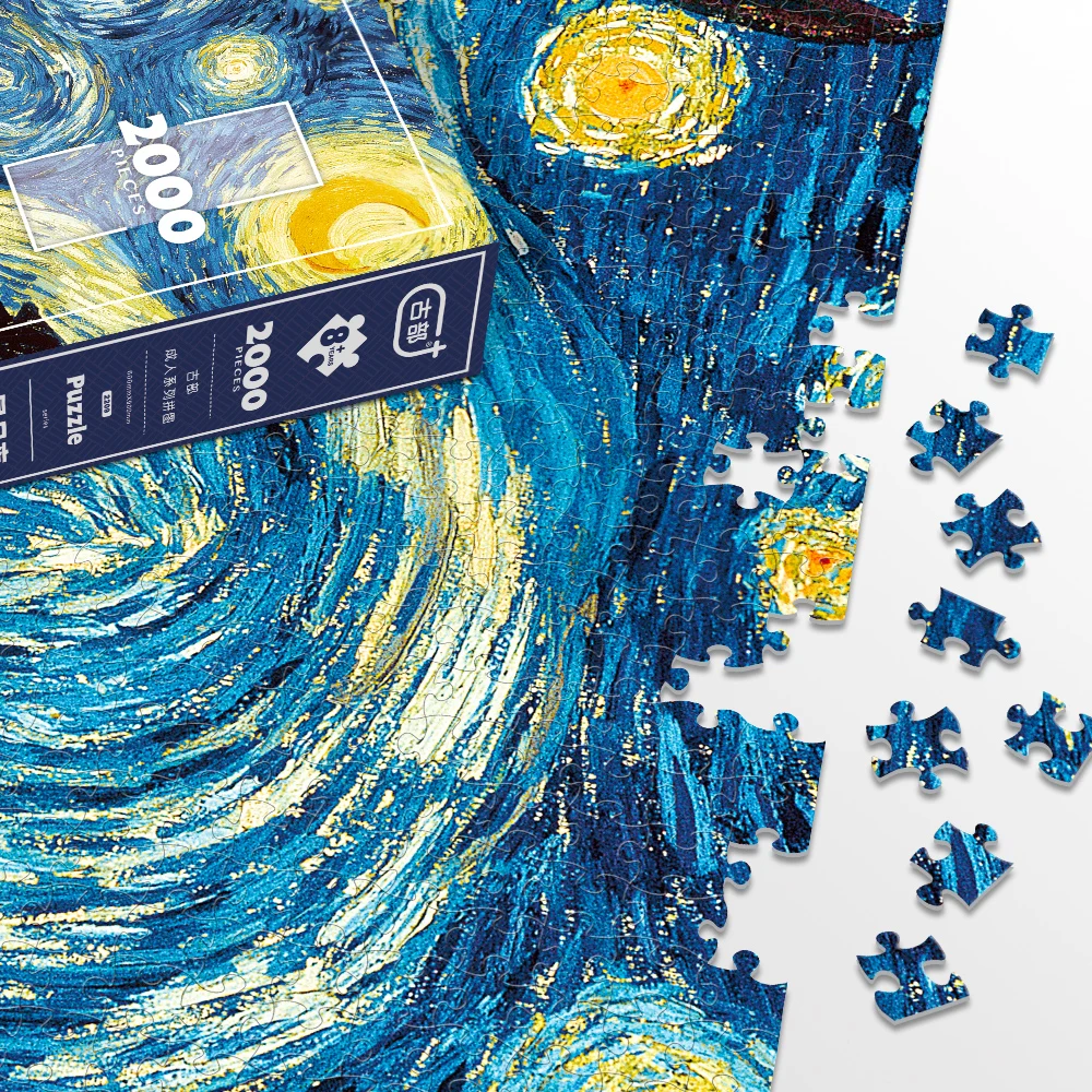 2000pcs Grey Card Puzzle Custom puzzle game for Adult factory direct jigsaw puzzle board Original city building