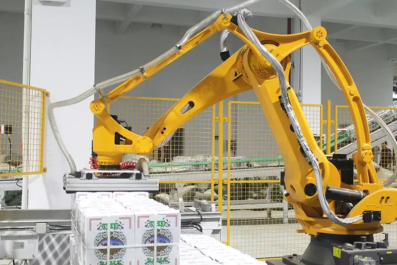 FILLING AUTO BRAND Automatic Robot Palletizer Machine High Productivity Conventional Palletizer Machine System