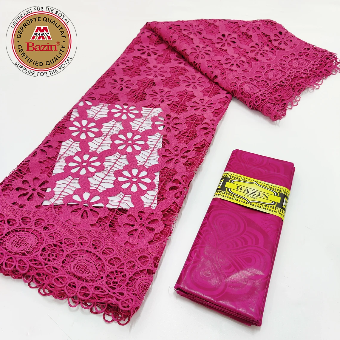 African Dry Lace Fabric With Bazin Rich Original Jacquard Material For Nigerian Women Wedding Bride Dress Roy Swiss Voile Laces