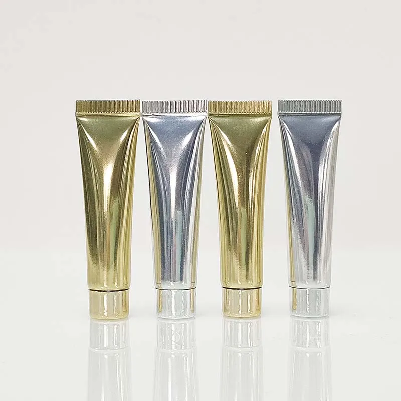 Manufacturers 100g Packing Facial Tubes Round Shape Gold Color Skin Care Cosmetic Plastic Tube with Cap