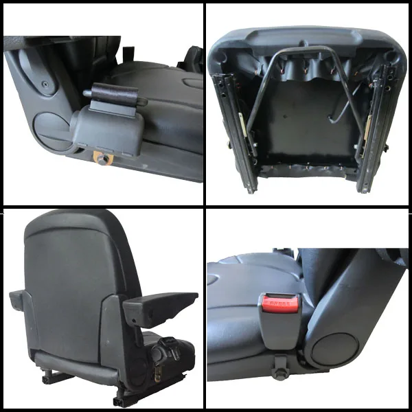Tractor Seat High Quality PVC Fabric Construction Works Part Seat Repalement For Forklift backhoe loader  KL Seating