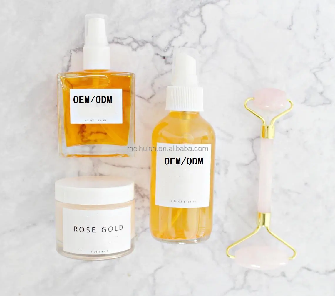 OEM Hydrate and Glow Natural Skincare Kit Facial Toner Skin Brightening Face Night Cream