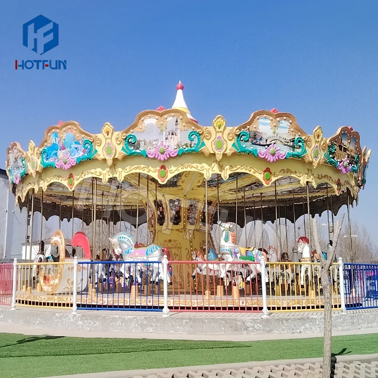 outdoor large electric adult amusement park merry go round horse carousel ride for sale