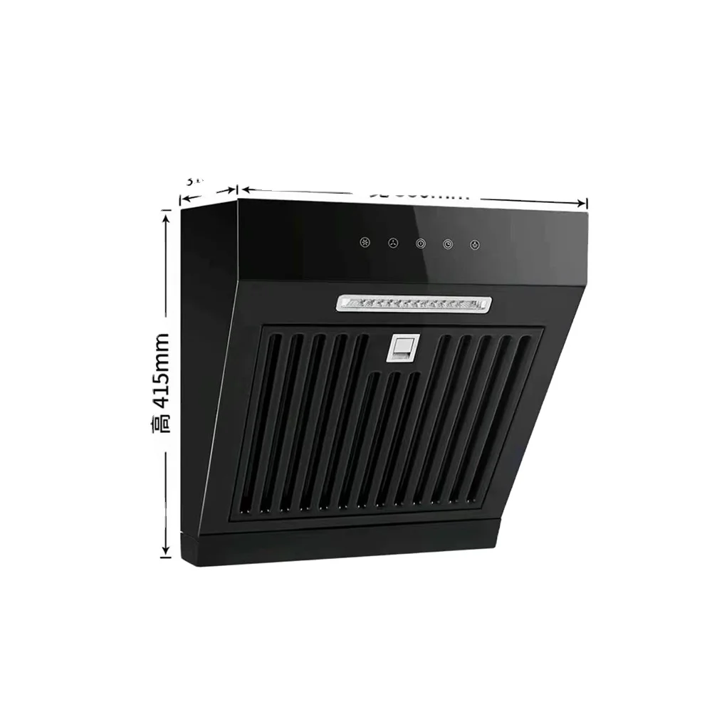 Low noise kitchen chimney and low energy consumption side smoking machine range hood
