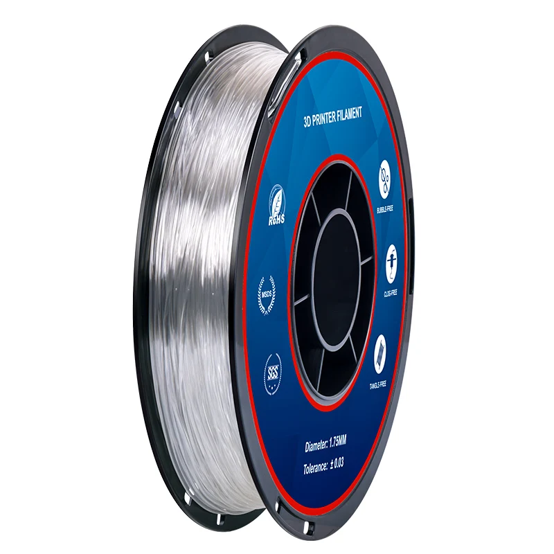 TPU  Flexible White Filament 1.75mm 3D Printer Filament 0.5kg(1.76LB) 3D Printing Material Plastic Shore 95A