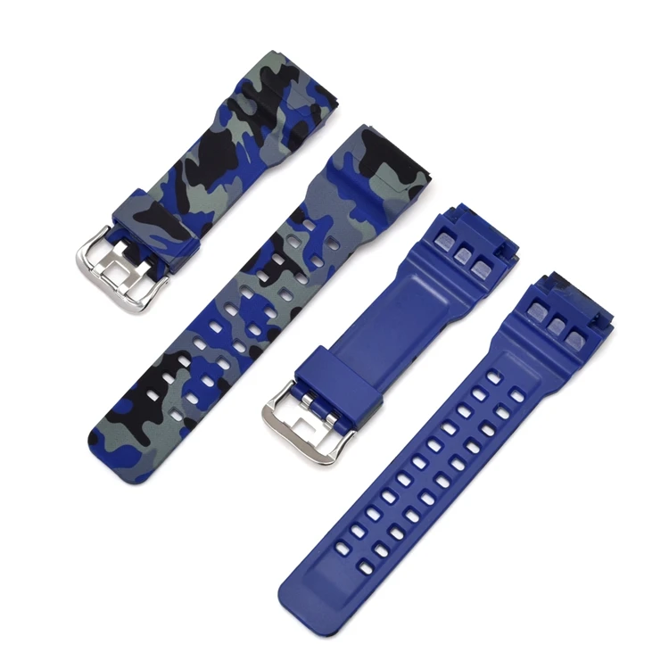 LAIHE Elastic Silicone Sports Watch Band Strap Watch Rubber Straps For GG-1000/GWG-100/GSG-100