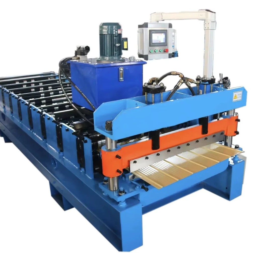 Automatic Chile 5V IBR Sheet Standing 5V Roofing Sheet Roll Forming Manufacturing Machine
