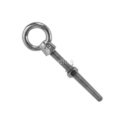 Factory Price Stainless Steel Eye Bolt  Any Length Of Screw Available With Double Washers