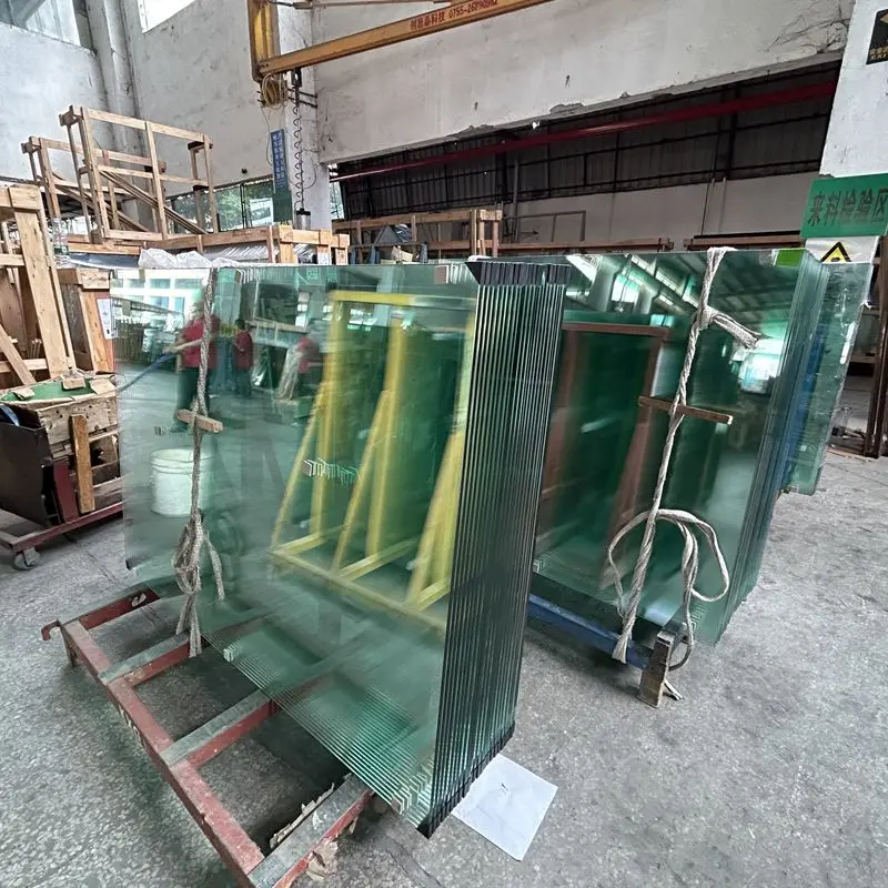 Sliding hotel shower modern bathroom shower rooms vidrio clear tempered glass flat glass Spain