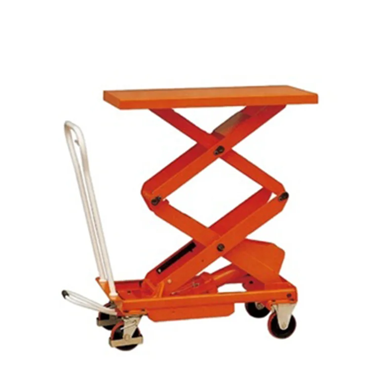 Factory Pricetwo Stage Hydraulic Manual Scissor  Lift Table Pallet Truck