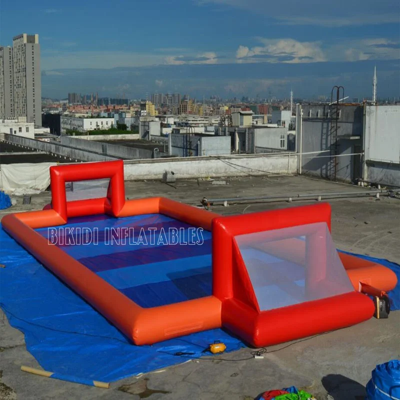 Airtight Inflatable Football Pitch/Court Shape Inflatable Pool, Pool for water walking ball