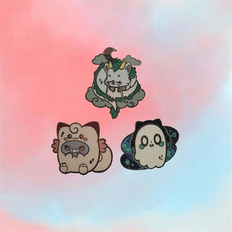 Free Sample High Quality Chinese Enamel Pin Manufacturer Screen Printing Glitter Hard Enamel Pins For Toys