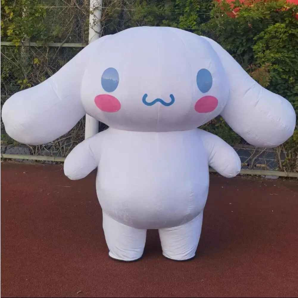 Giant Walking Moving Cosplay Cartoon Inflatable Cinnamon dog Plush Sanrio Inflatable Mascot Costume Suit For Adults