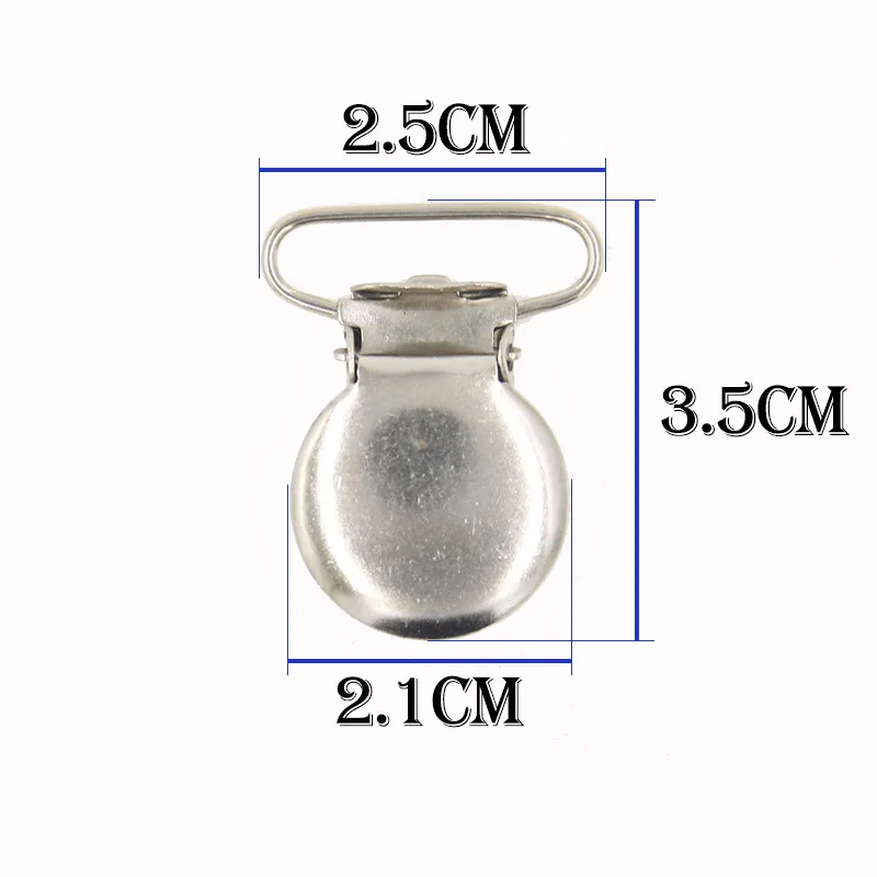 Оптовая продажа, 25 мм круглый зажим для соски, высококачественный Регулируемый зажим для одежды
