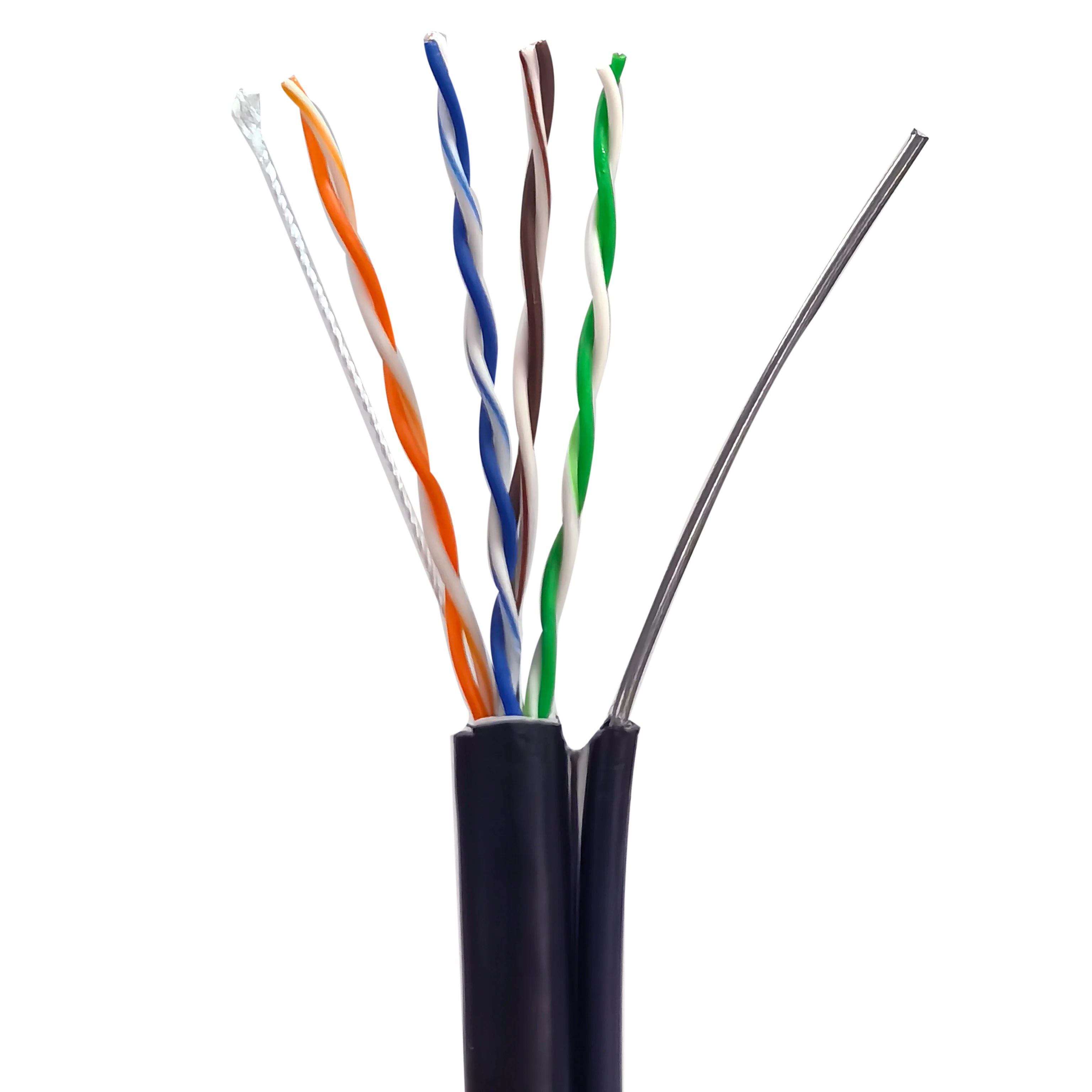 Factory Custom Wholesale Ethernet Cable Utp Cat5e Outdoor Cable With Messenger