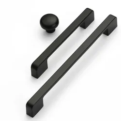 Most popular Zinc Alloy black bar furniture handle and knobs