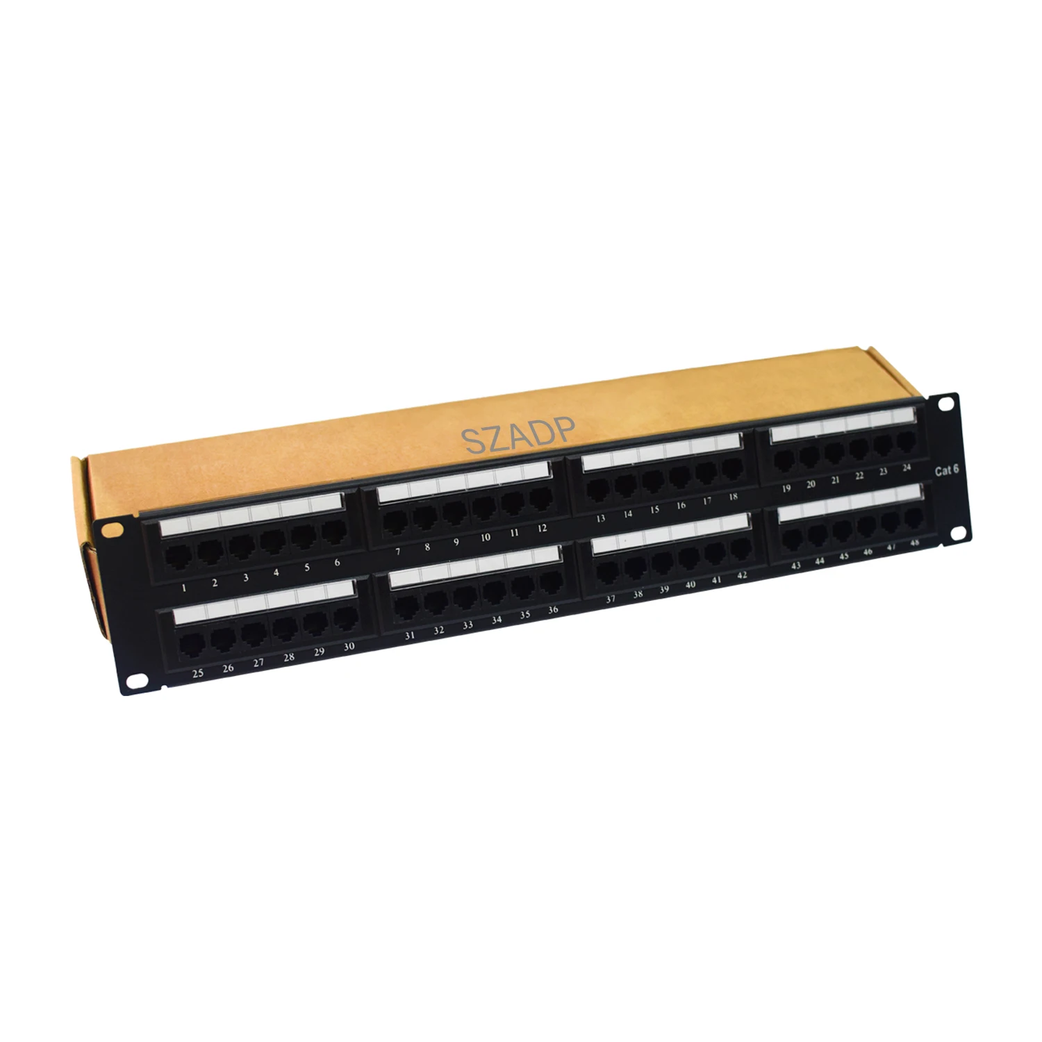  SZADP 24 порта пустая патч-панель RJ45 CAT5E CAT6 CAT6A
