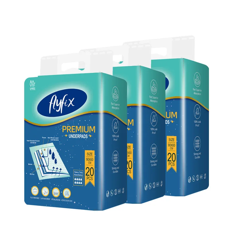 disposable underpads 60x90 6 laywes medical underpad no tissue paper disposable incontinent pad underpads with adhesive tape