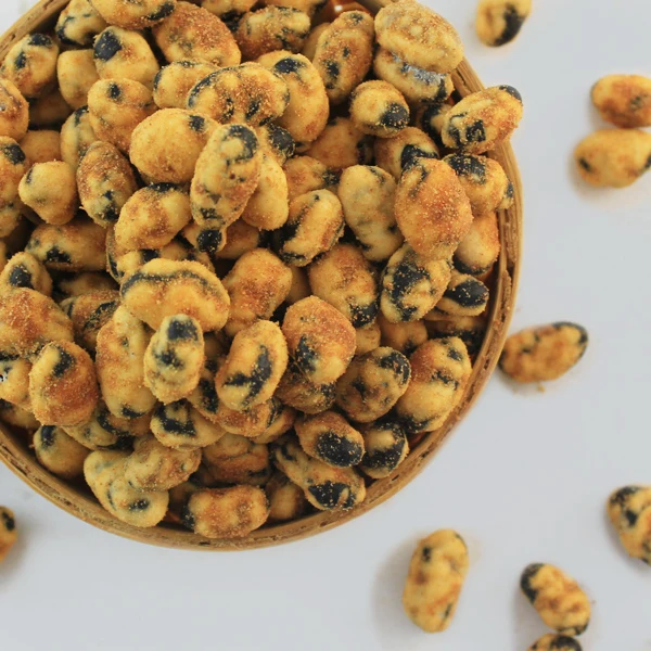 Super crunchy roasted BBQ black edamame  snacks