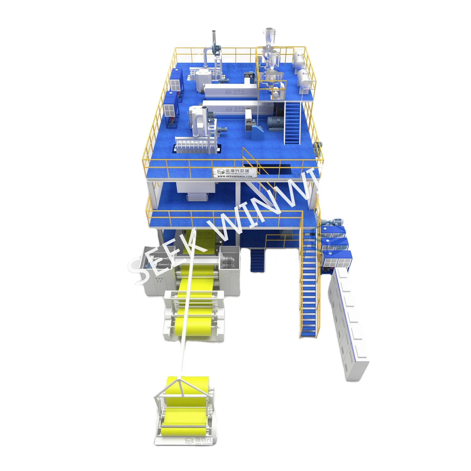 
Индивидуальное оборудование для нетканых материалов pp spunbond, производственная линия высокой производительности 