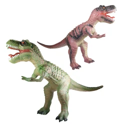 Oversized simulated dinosaur Tyrannosaurus model toys Soft rubber dinosaur boy toy with IC