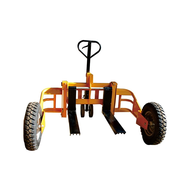 1250KG High Quality Hydraulic Lifting Manual Pallet Jack Rough Terrain Truck With Two