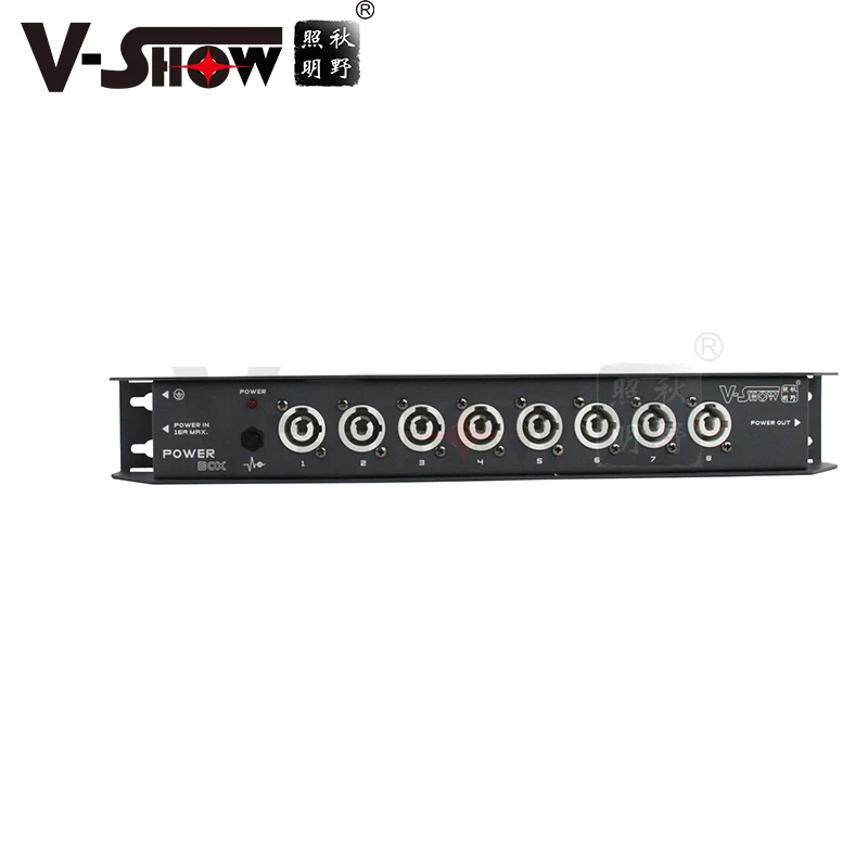 V-Show 1pc Upgraded DMX Splitter 4 1DMX Input & 5 Outputs Power Led Indicator Dj Stage Lights Beam