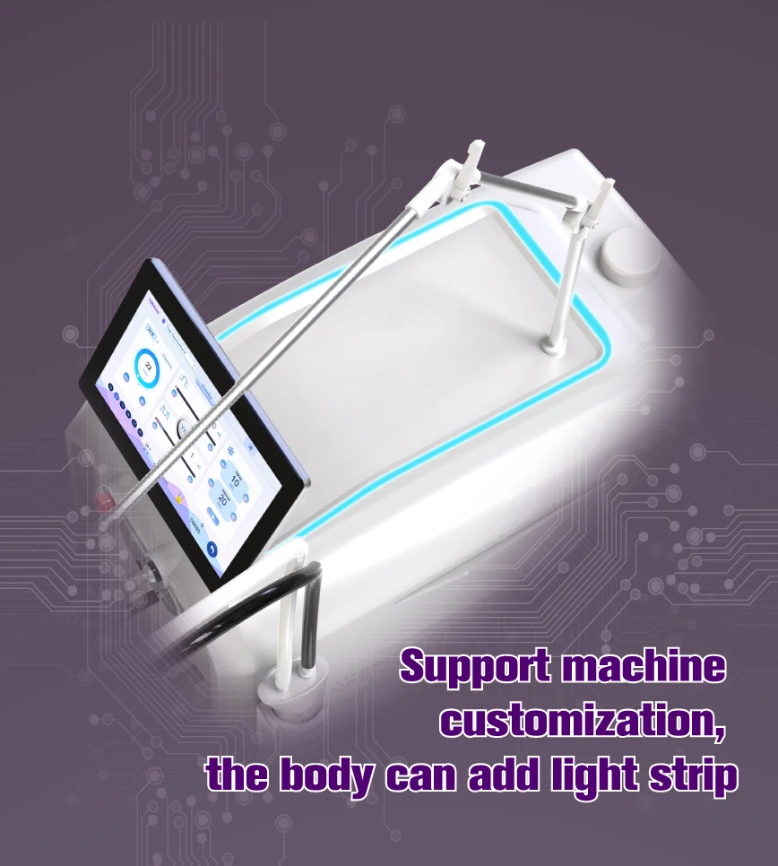 KM NO GEL fast hair removal 1064nm 755nm fiber alexandrite laser gentle pro plus fiber painless with liquid nitrogen cooling