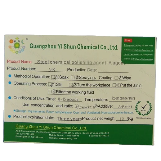 Environmental protection mirror polish for steel