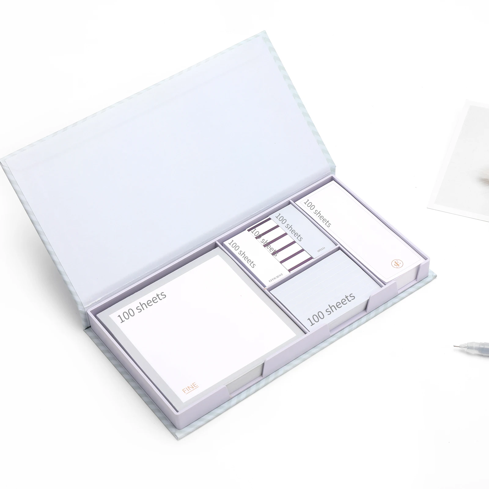 600 post stickers Cute foil notebook marker memo pad stationery supplies kawaii sticky notes with paper box