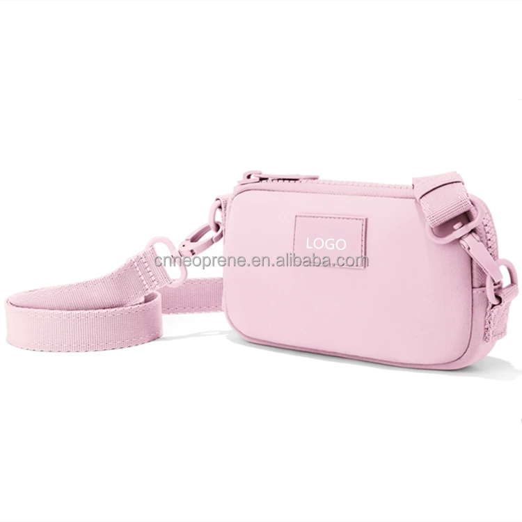 Neoprene wallet women credit card passport holder cellphone shoulder bags crossbody messenger cell phone sling bag