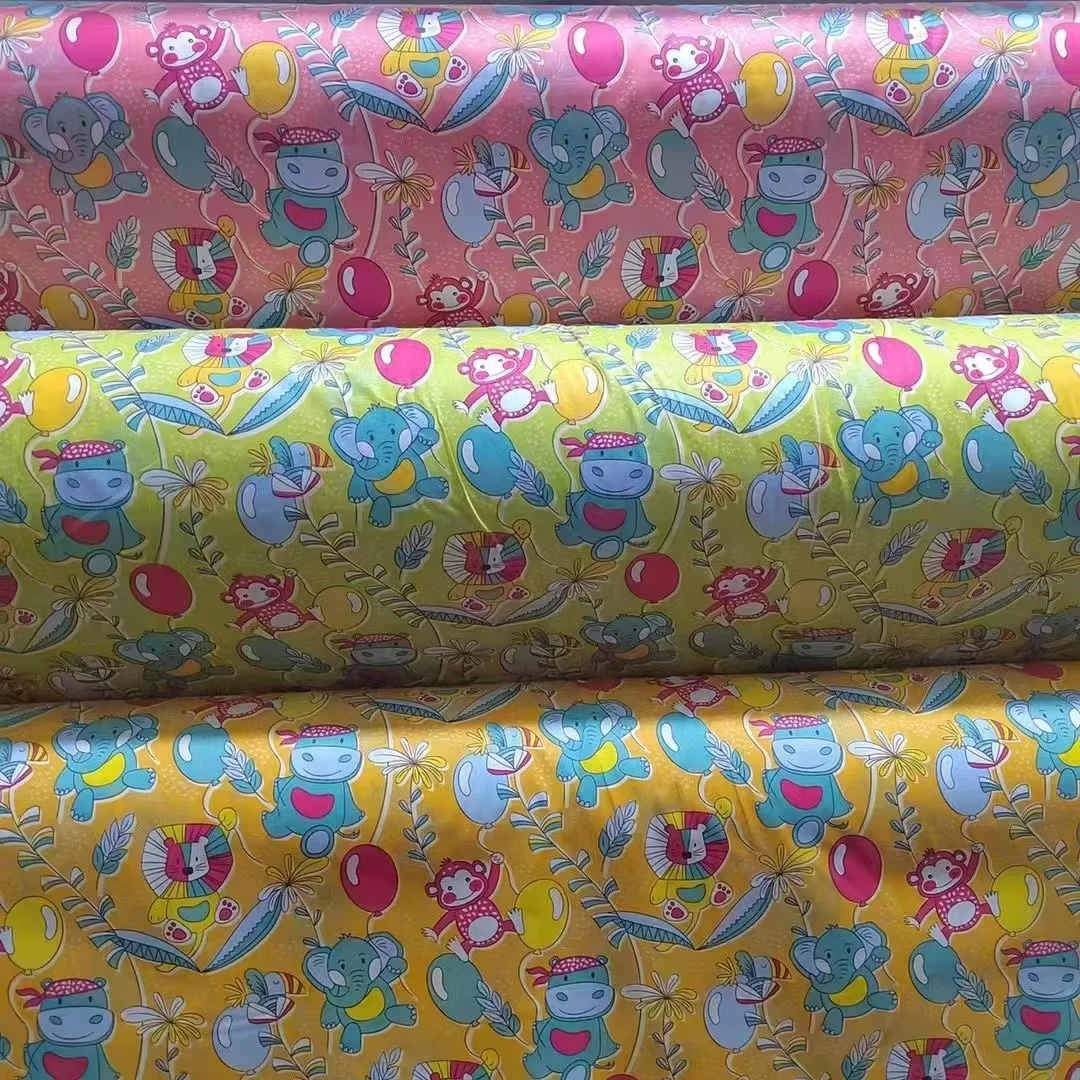 Printed nature cotton prints twill bedding sets fabric cartoon printed woven fabric for kids bedding sets good quality