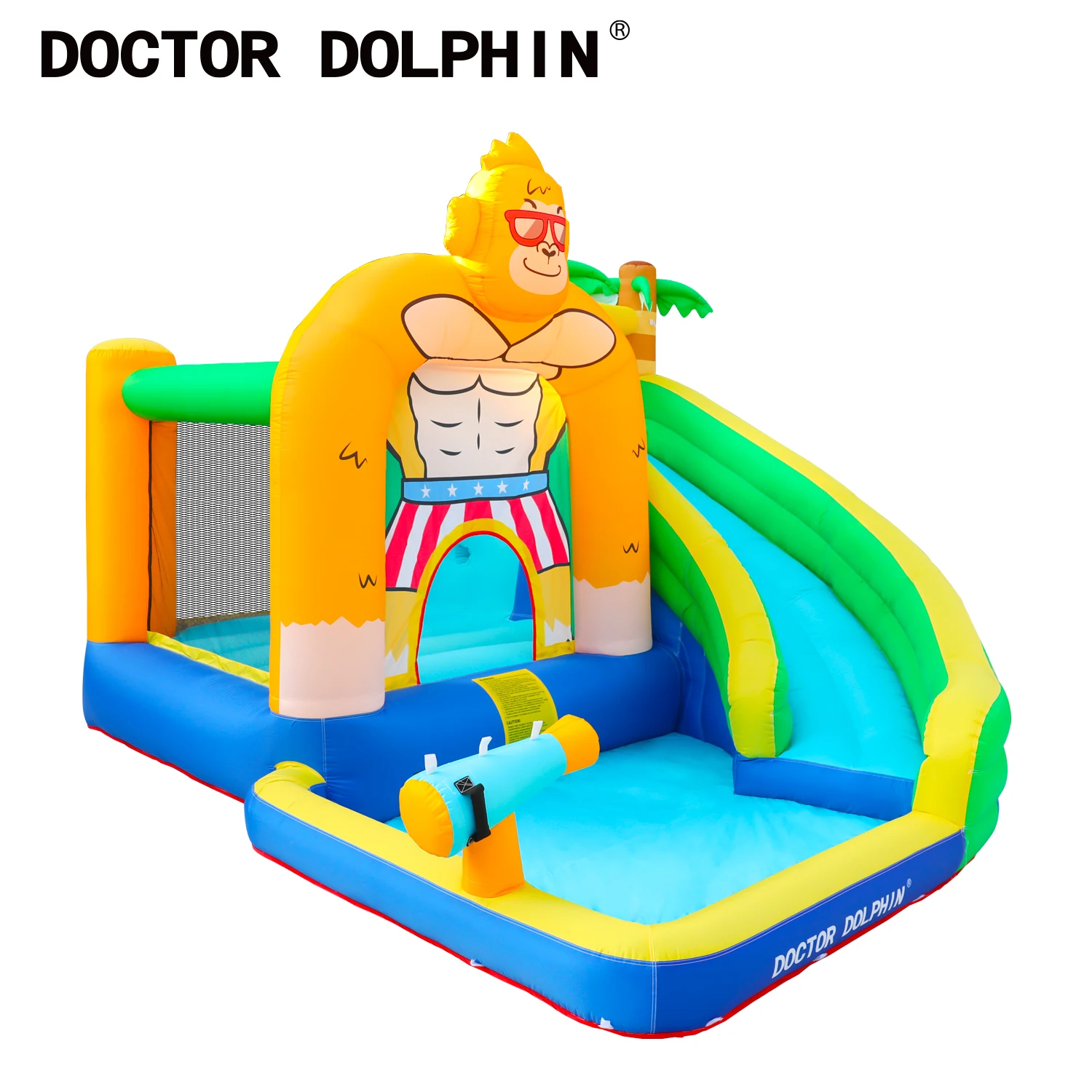Надувной надувной Горный Замок Doctor Dolphin бассейн с горкой оптовая