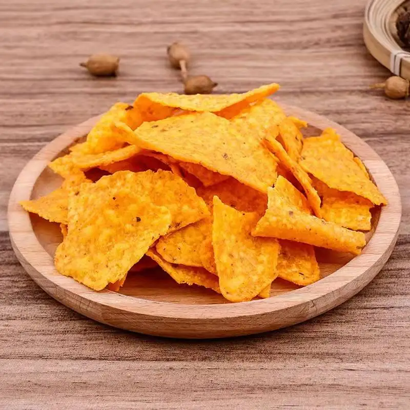 Automatic Corn Chip & Tortilla Chip Production Line New Condition Food Making Equipment Rice Crispy Snacks Manufacturing Plant