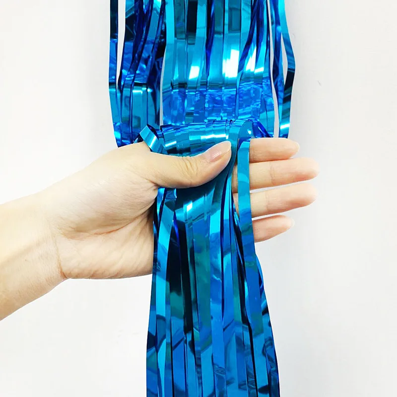 Настольная юбка с бахромой из металлической фольги праздничная настольная