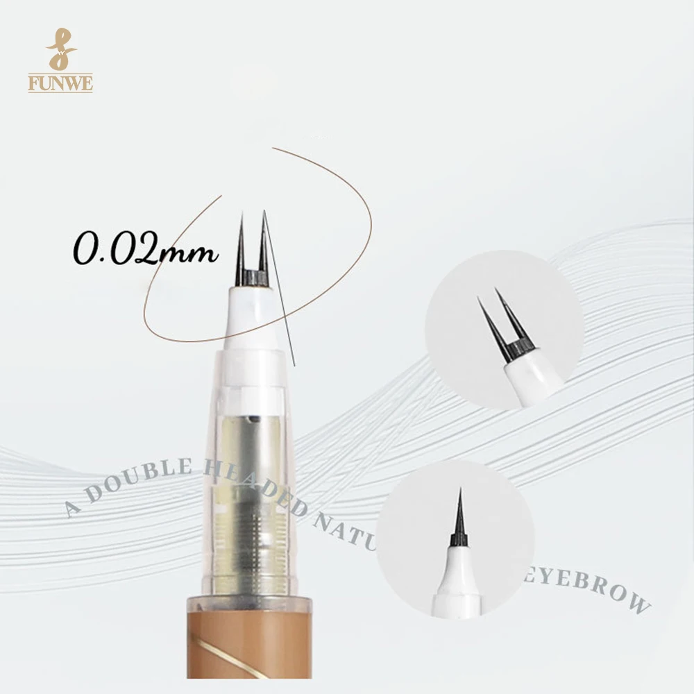 High Quality Matte Black Waterproof Pencil Eye Liner Pen Sweat Resistant Brown Liquid Pen For Woman Eye Make-up