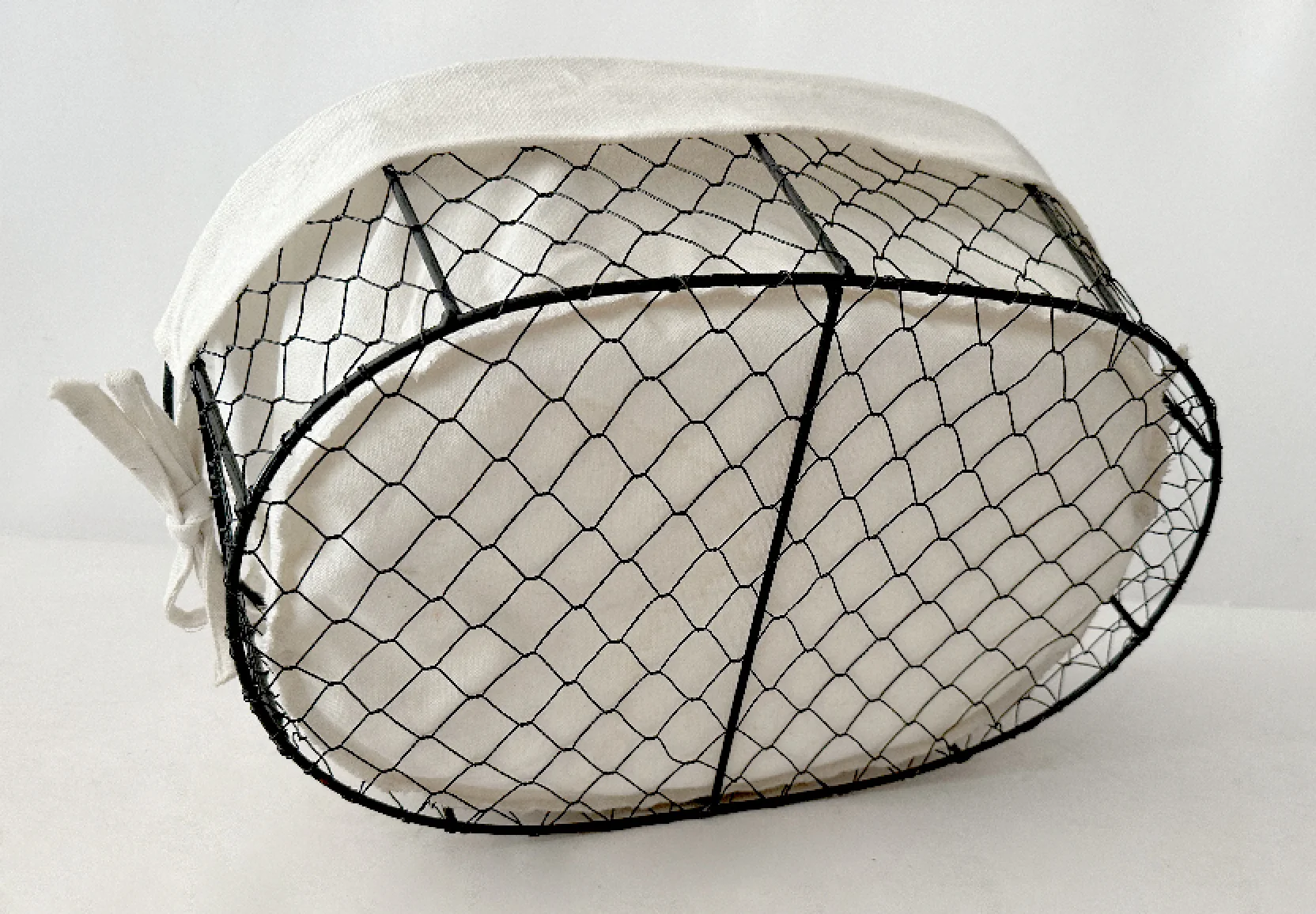 Rectangular Storage Chicken Wire Basket with Handles for Homestorage