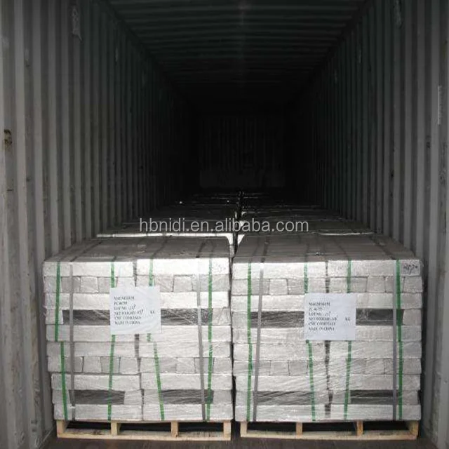 Industrial production of magnesium ingots metal ingots at low prices hot sales