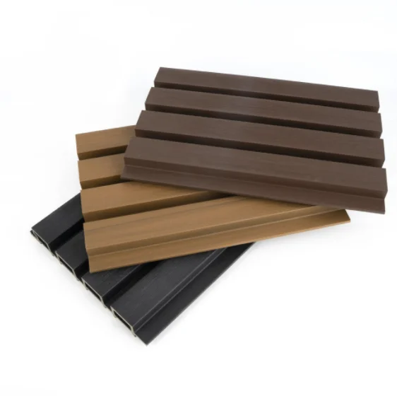 wholesale Great Slatted Wall Panel WPC Wall Panel Waterproof Good Price Interior Outdoor Easy Instal castellation wall Cladding