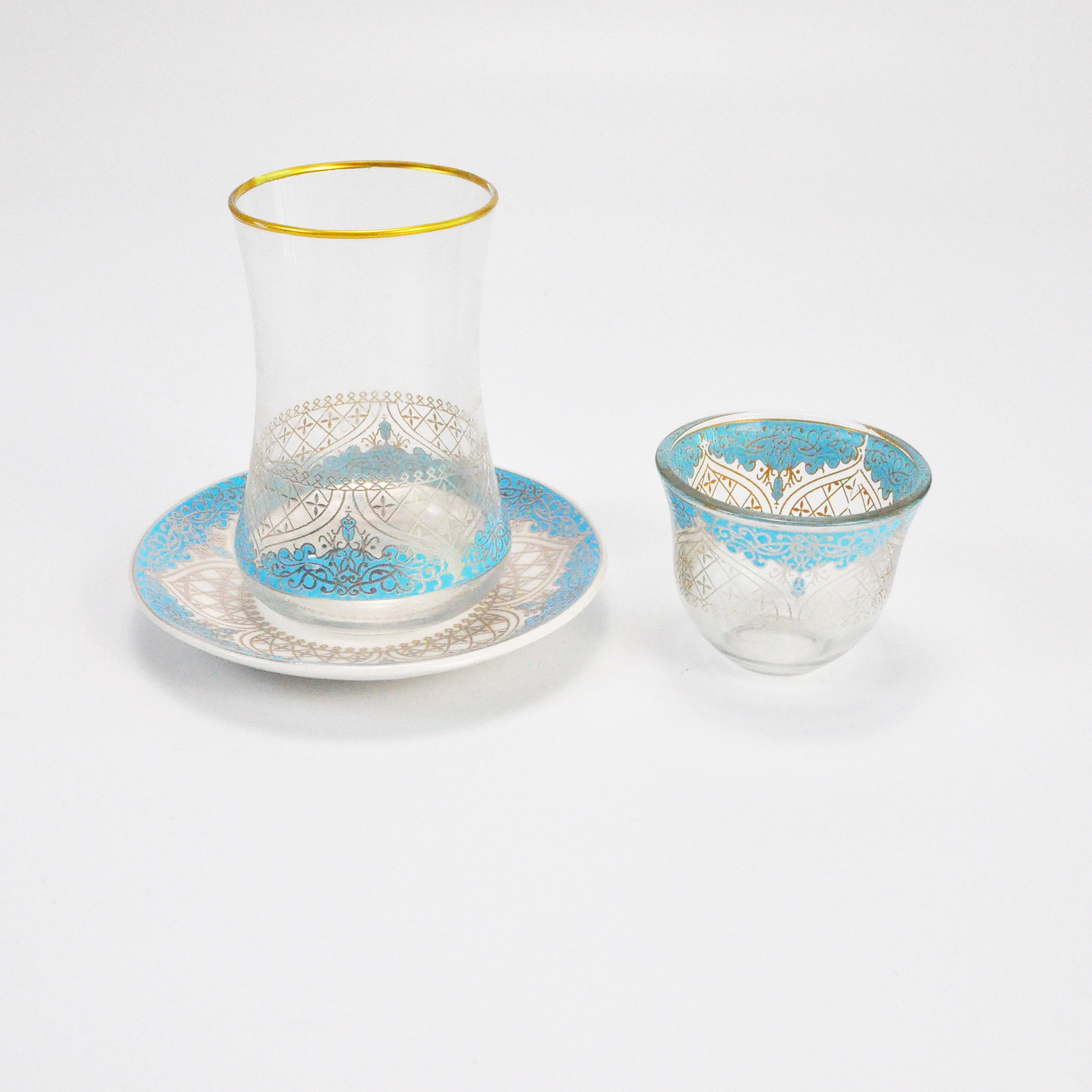 
 Фарфоровая Золотая чашка kava по низкой цене, набор керамических тарелок для арабского кофе  