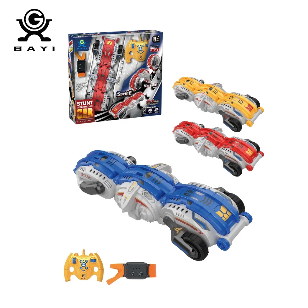 Rolling Rc Stunt Deform Cars 360 Degree Rotating Stunt Twister Car Gesture Dual Remote Control Caterpillar Deformation Car